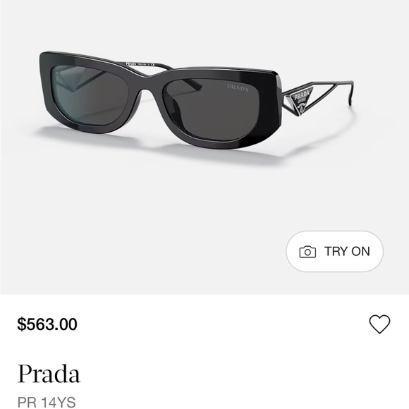 Prada Sleek Black Sunglasses - Picture 1 of 3